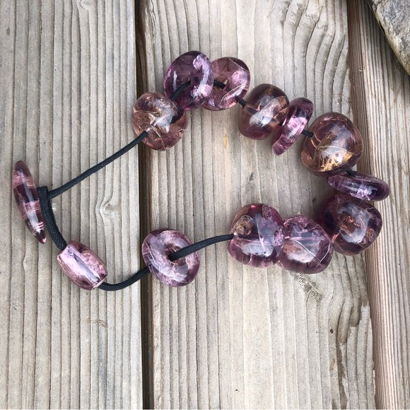 Believed Monies amethyst lucite necklace no markings you win. - Picture 7 of 8